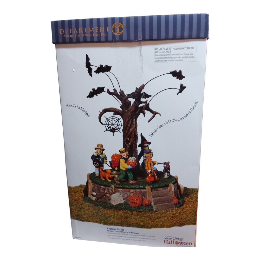 Dept 56 The Original Snow Village Halloween Costume Parade #55201 Works Tested